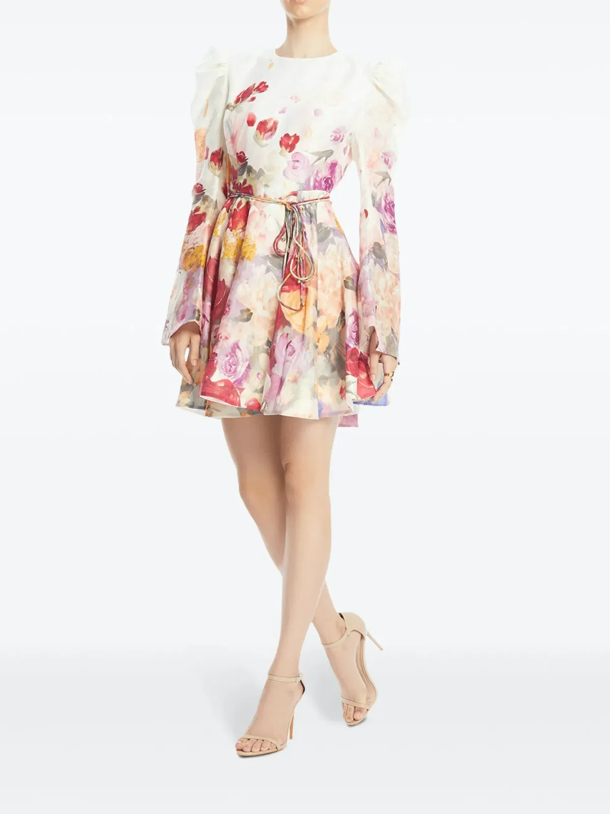 Leo Lin Jordyn Mini Dress Fleur Print Size 8 - Image 2