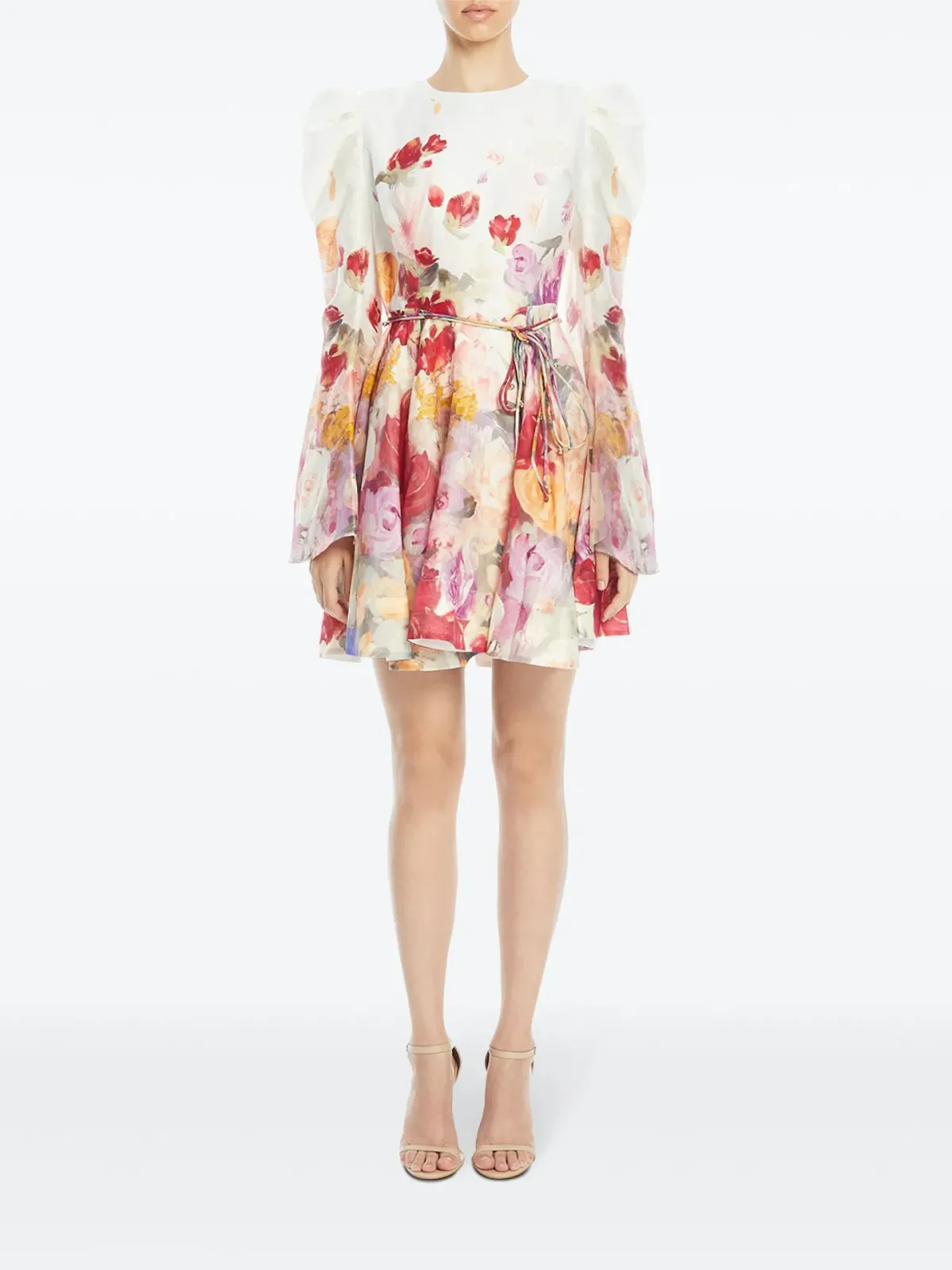 Leo Lin Jordyn Mini Dress Fleur Print Size 8 - Image 1