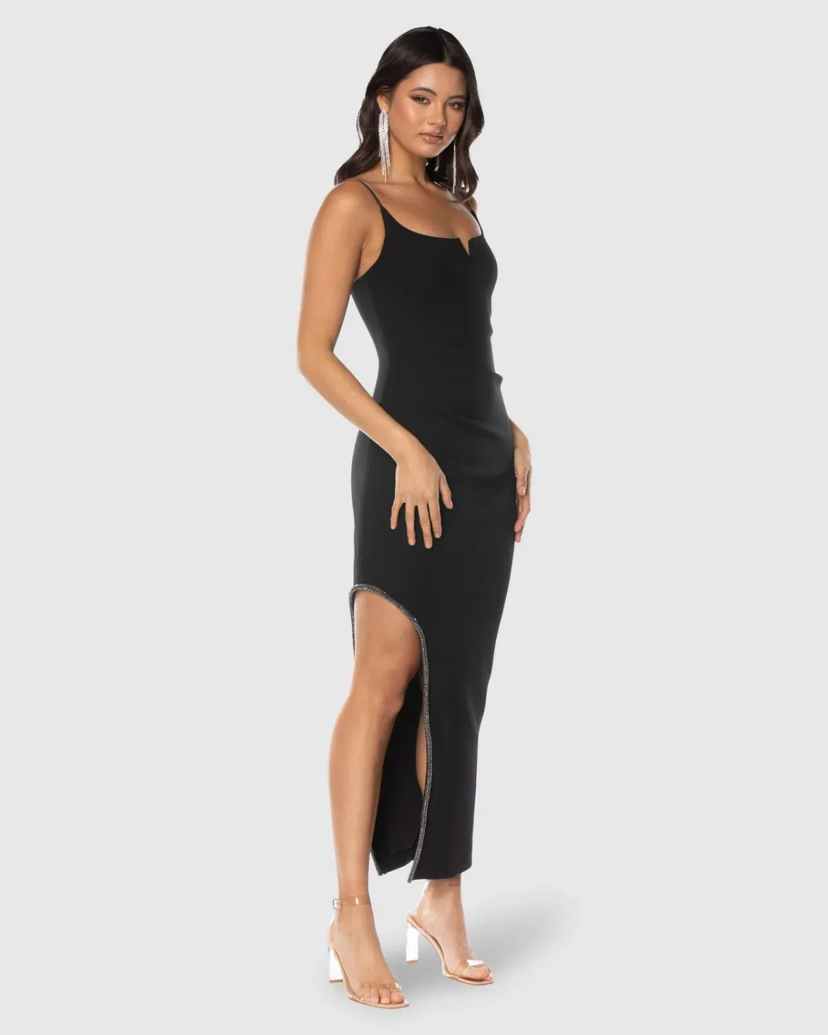 Azzurielle Evelina Midi Dress Black Size 12 - Image 2