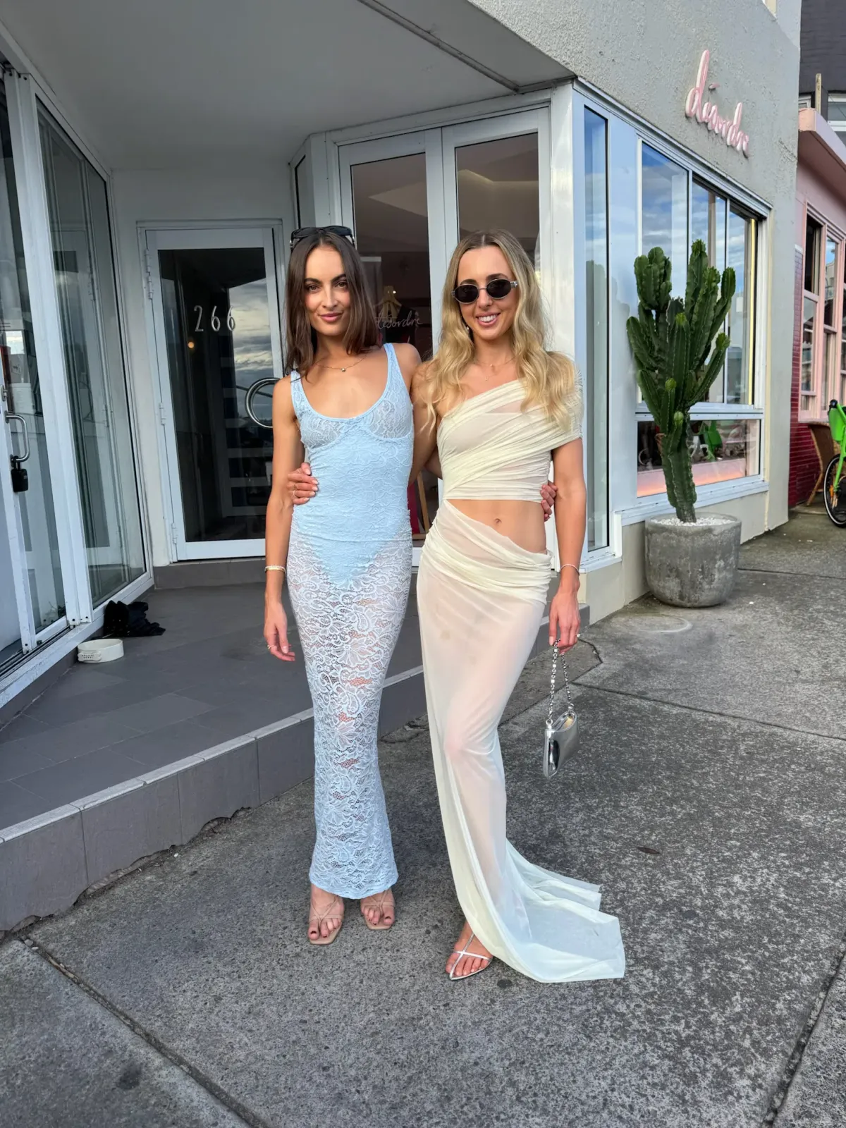 Michael Lo Sordo Halle Lace Mini Dress Blue Size 6  - Image 1