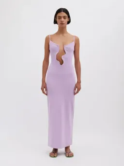 Christopher Esber Salacia Wire Column Dress Pink Size 8  for rent on The Volte - image 1