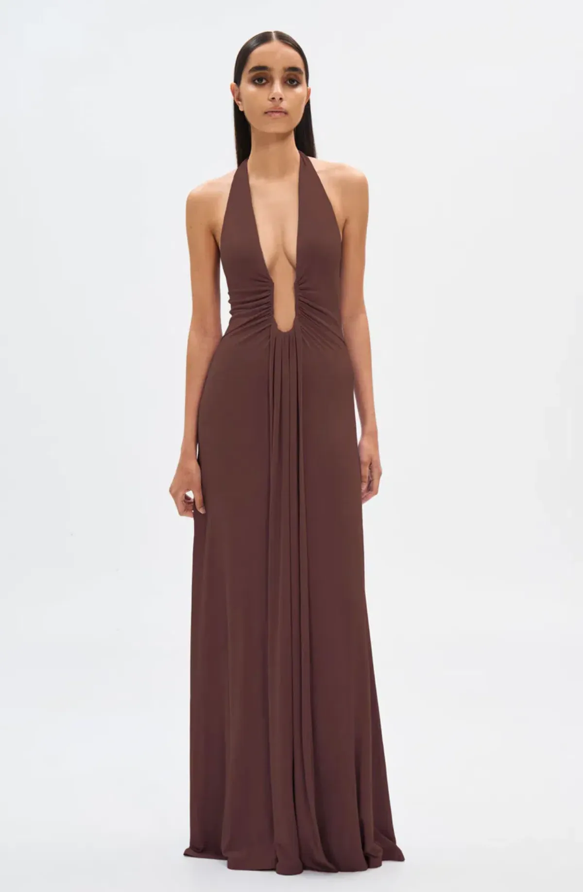 Misha Jennifer Cupro Maxi Dress Cedar Size 8/S - Image 1