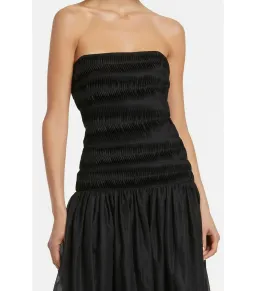 Sir The Label Xanthe Strapless Midi Dress in Black Size 3 / AU 12 for rent on The Volte - image 2