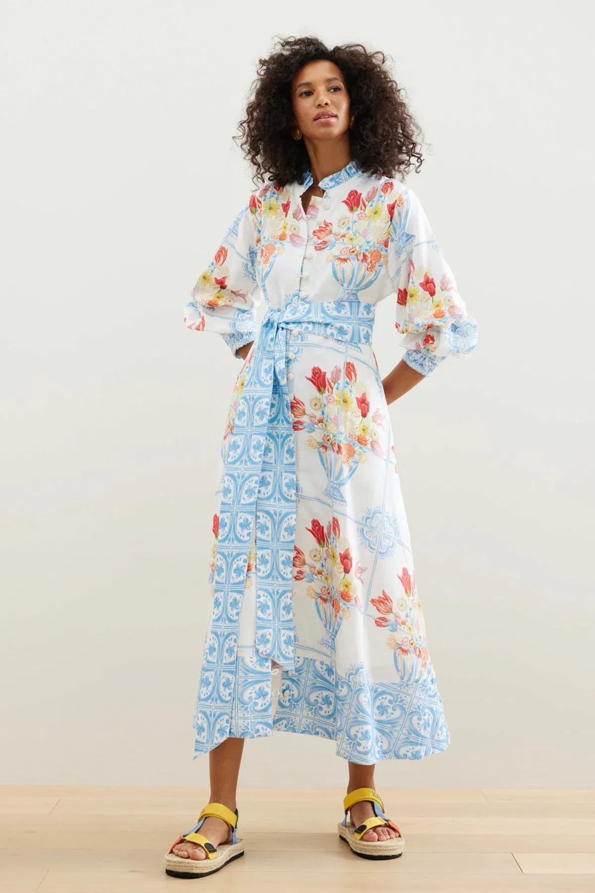 Binny Viva La Frida Midi Dress Multi Size 8 - Image 1