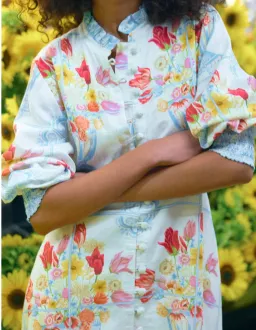 Binny Viva La Frida Midi Dress Multi Size 8 for rent on The Volte - image 3