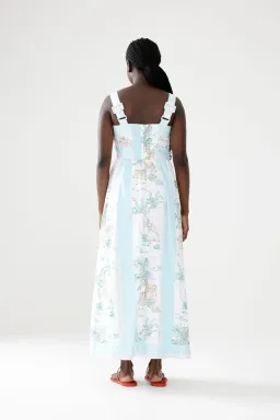 Binny Lake Malawi Midi Dress Print Size 8 for rent on The Volte - image 3