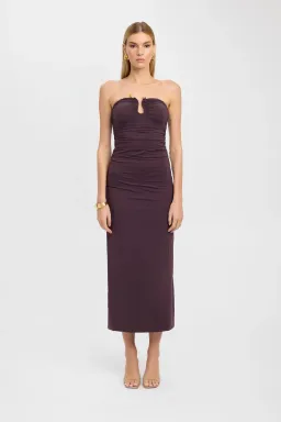 Kookai Tayla Trim Dress Cocoa Size 10 for rent on The Volte - image 1