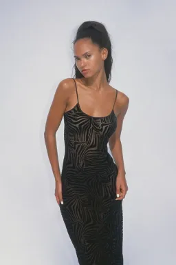 Realisation Par The Amber Zebra Dress in Black Size 8 for rent on The Volte - image 2