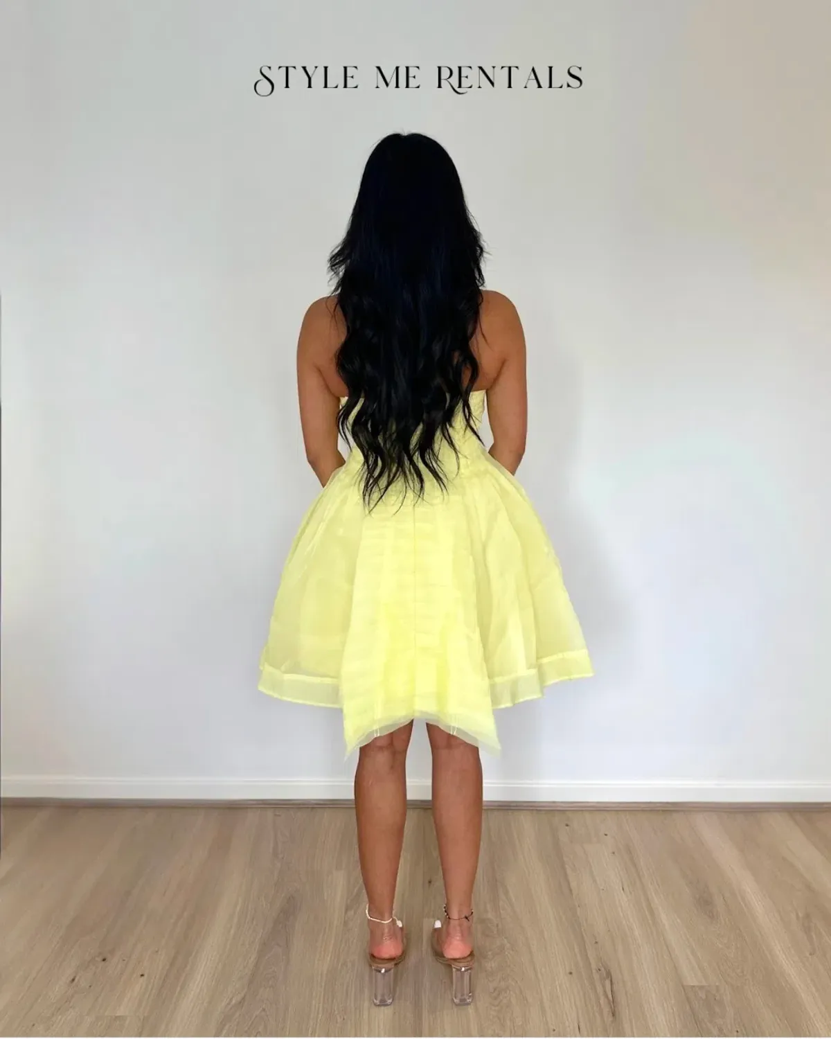 Aje Astrid Strapless Mini Dress Lemon Yellow Size 8 - Image 5