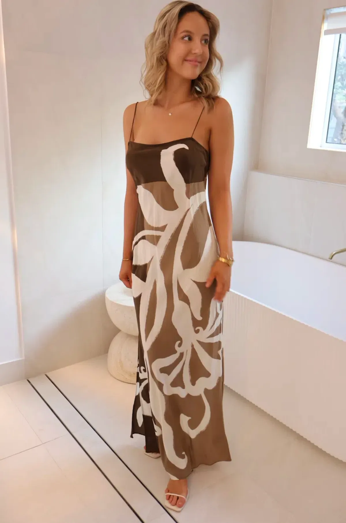 Sir the Label Portia Slip Dress Chocolate Sorrento Size 2 / AU 10 - Image 9