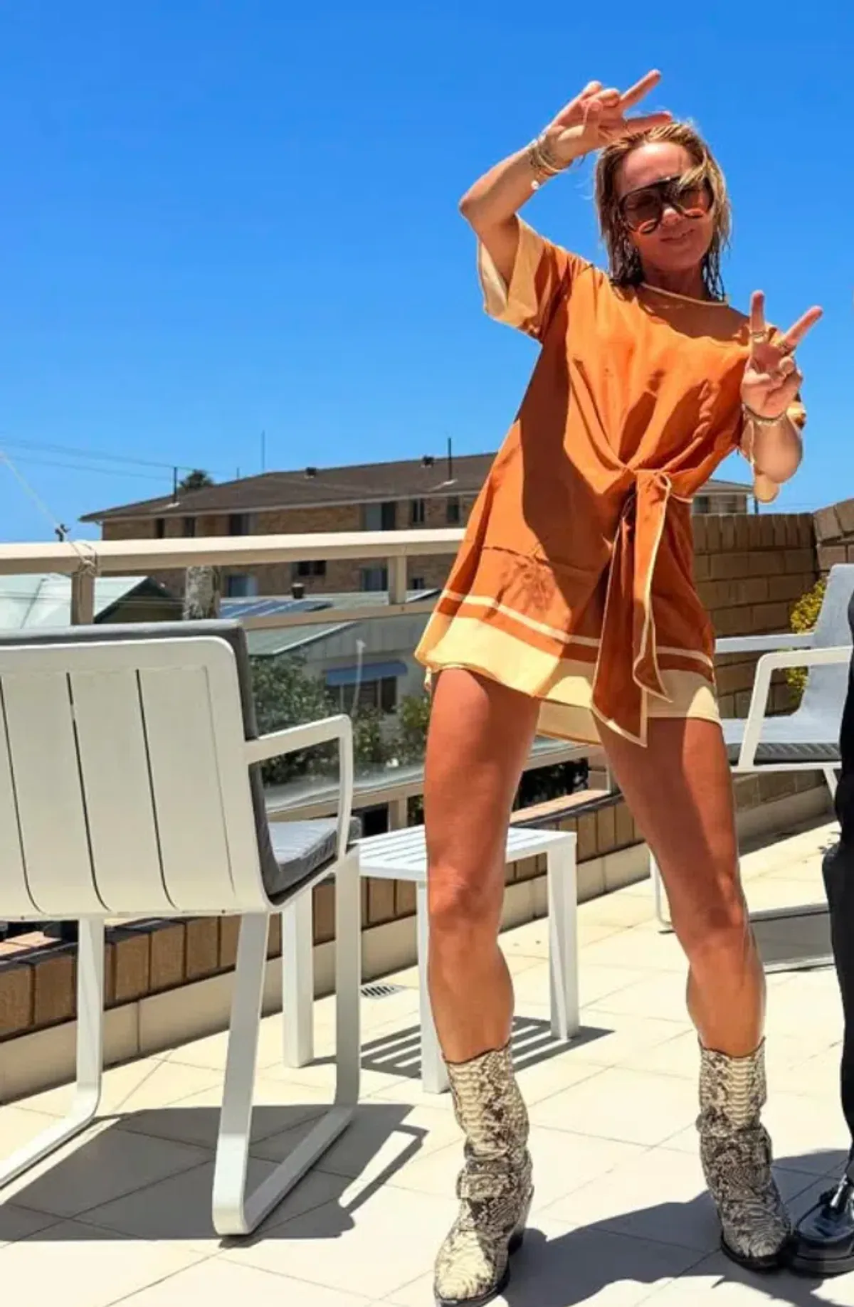 Sir the Label Soma Mini Dress Rust Size 10 - Image 2