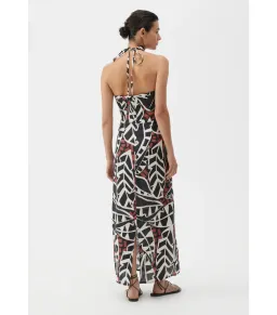 Morrison Malia Linen Halter Dress Print Size AU 12 for rent on The Volte - image 4