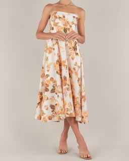 Amelius Saint Lucia Linen Maxi Dress size 6. for rent on The Volte - image 1