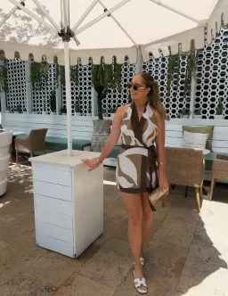 Exclusive SIR Portia Wrap Halter Mini Dress - Size 2 for rent on The Volte - image 2