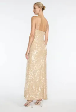 Manning Cartell Light Angles Slip Dress Gold Nude Size 10 for rent on The Volte - image 2