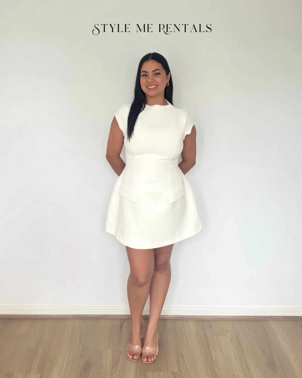 Odd Muse The Ultimate Muse Cap Sleeve Mini Dress White Size L - Image 1