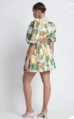 Sheike Pina Colada Mini Dress Print Size 6 for rent on The Volte - image 4