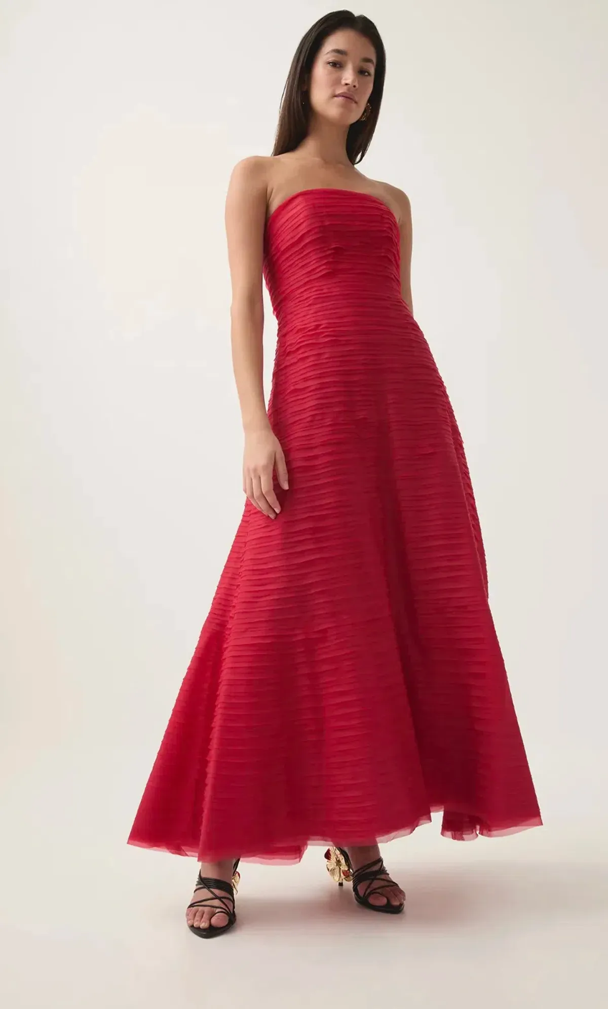 AJE Soundscape Dress in Red Size 8 - Image 3