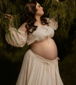 We Are Reclamation There Is Nothing Quite Like You Two Piece Gown Beige One Size for rent on The Volte - image 2