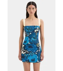 Sir Camellia Mini Dress Blue Floral Size 3 for rent on The Volte - image 2