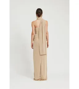 Tojha Lesha Maxi Dress in Champagne Size AU 8  for rent on The Volte - image 4
