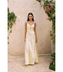 Bubish Savannah Rosette Gown in Yellow Size S / AU 8 for rent on The Volte - image 5