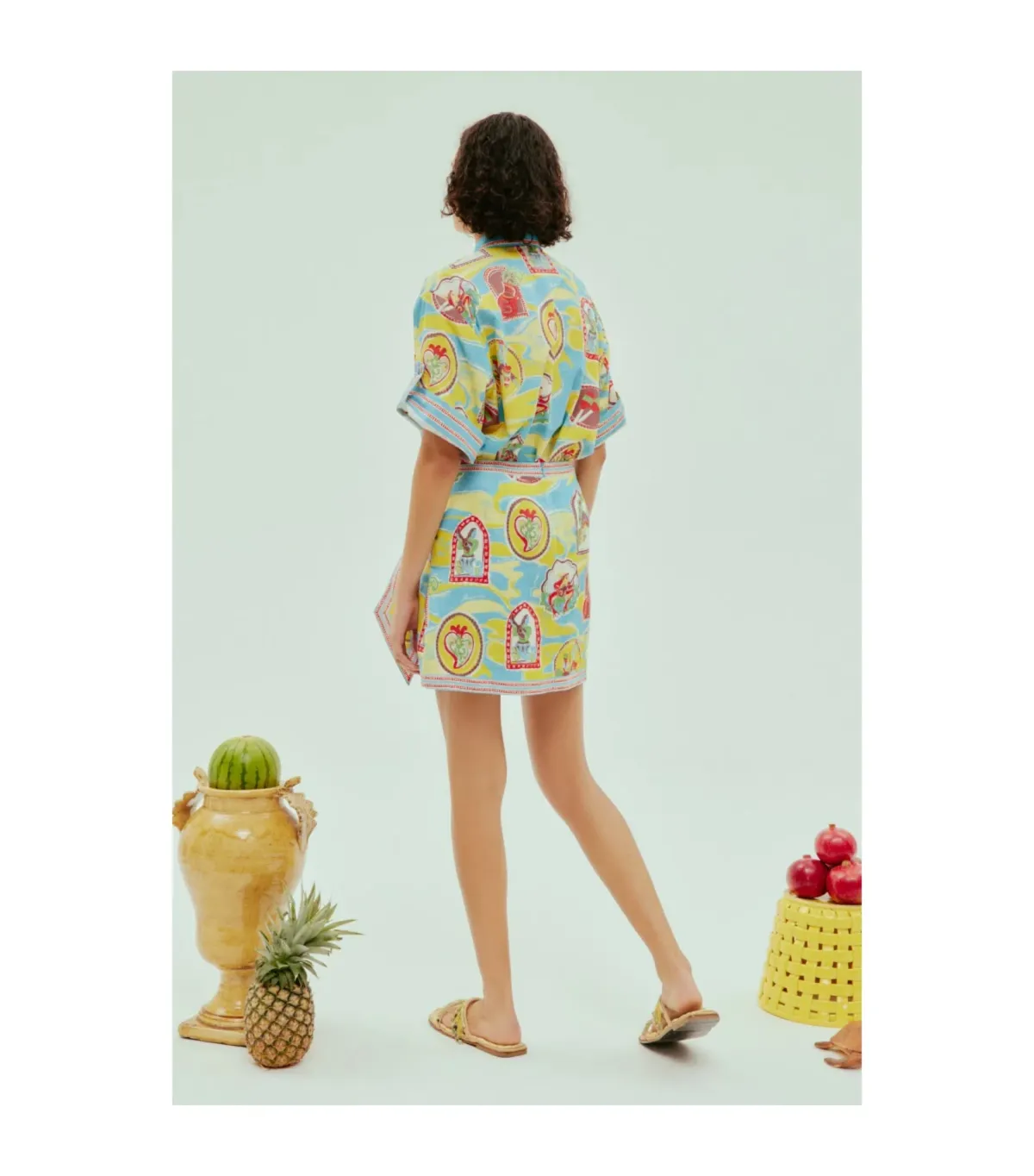 Alemais Emilio Shirt Multi Size AU 12 - Image 3