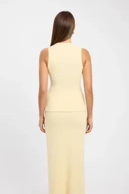 Kookai Bec Button Tank & Carter Maxi Skirt Set  Butter Cream Size XS / AU 6 for rent on The Volte - image 3