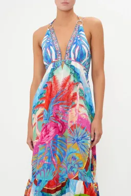 Camilla Flamenco Flamingo Tiered Dress with Hardware Size 14/L for rent on The Volte - image 4