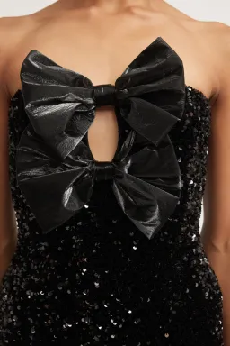 TOJHA Harlynne Dress Black Sequin Size M / AU 10 for rent on The Volte - image 4