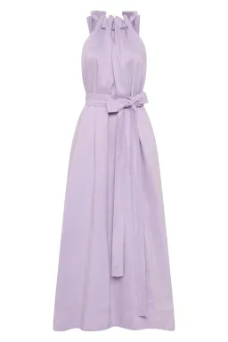 Aje Mariel Trapeze Midi Dress Soft Purple Lilac Size 6 for rent on The Volte - image 3