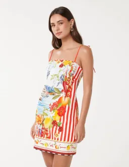Forever New Sierra Printed Mini Dress in Multi Size AU 10 for rent on The Volte - image 4