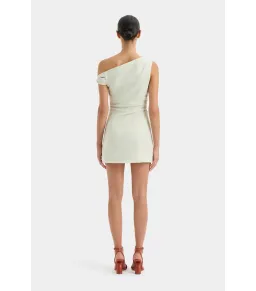 Sir the Label Iris Twist Mini Dress Light Sage Size AU 10 for rent on The Volte - image 3