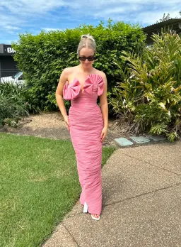 Rachel Gilbert Jensen Gown Pink Size 1 / AU 8  for rent on The Volte - image 1