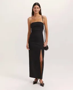 SABA Dharma Strapless Midi Dress BLACK SIZE 6 for rent on The Volte - image 5