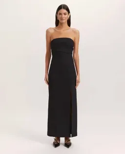 SABA Dharma Strapless Midi Dress BLACK SIZE 6 for rent on The Volte - image 2