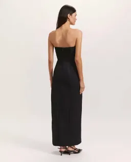 SABA Dharma Strapless Midi Dress BLACK SIZE 6 for rent on The Volte - image 4
