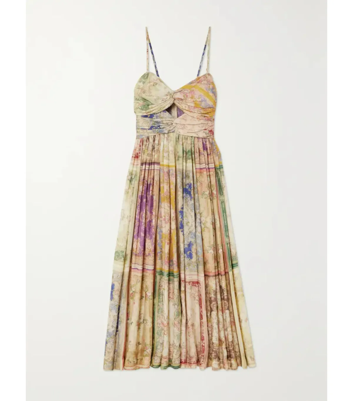 Zimmermann August Twist Midi Dress in Paisley Print Size AU 6 - Image 3