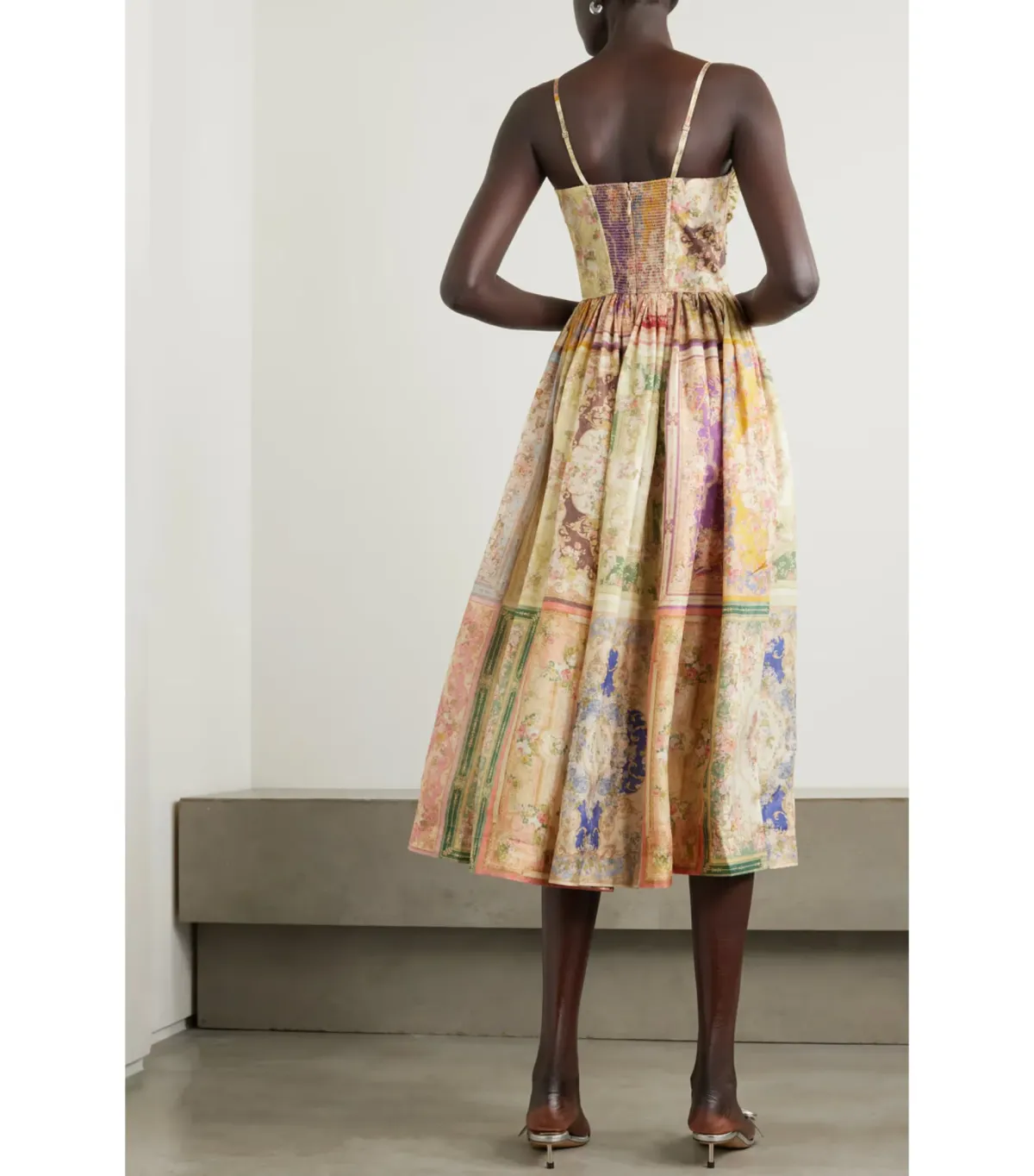 Zimmermann August Twist Midi Dress in Paisley Print Size AU 6 - Image 2