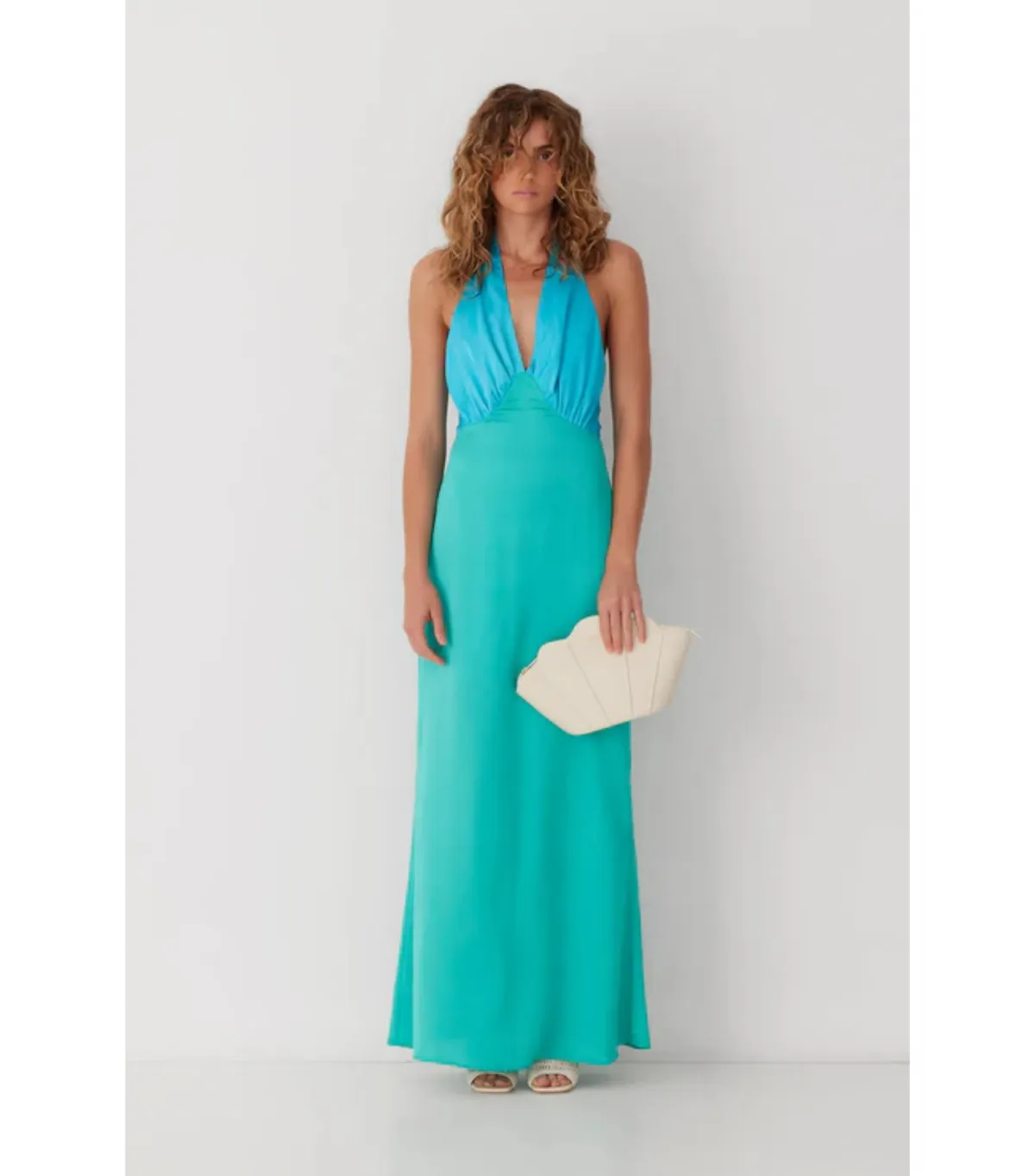 The Wolf Gang Oahu Slip Dress In Aquamarine Size AU 6 - Image 1