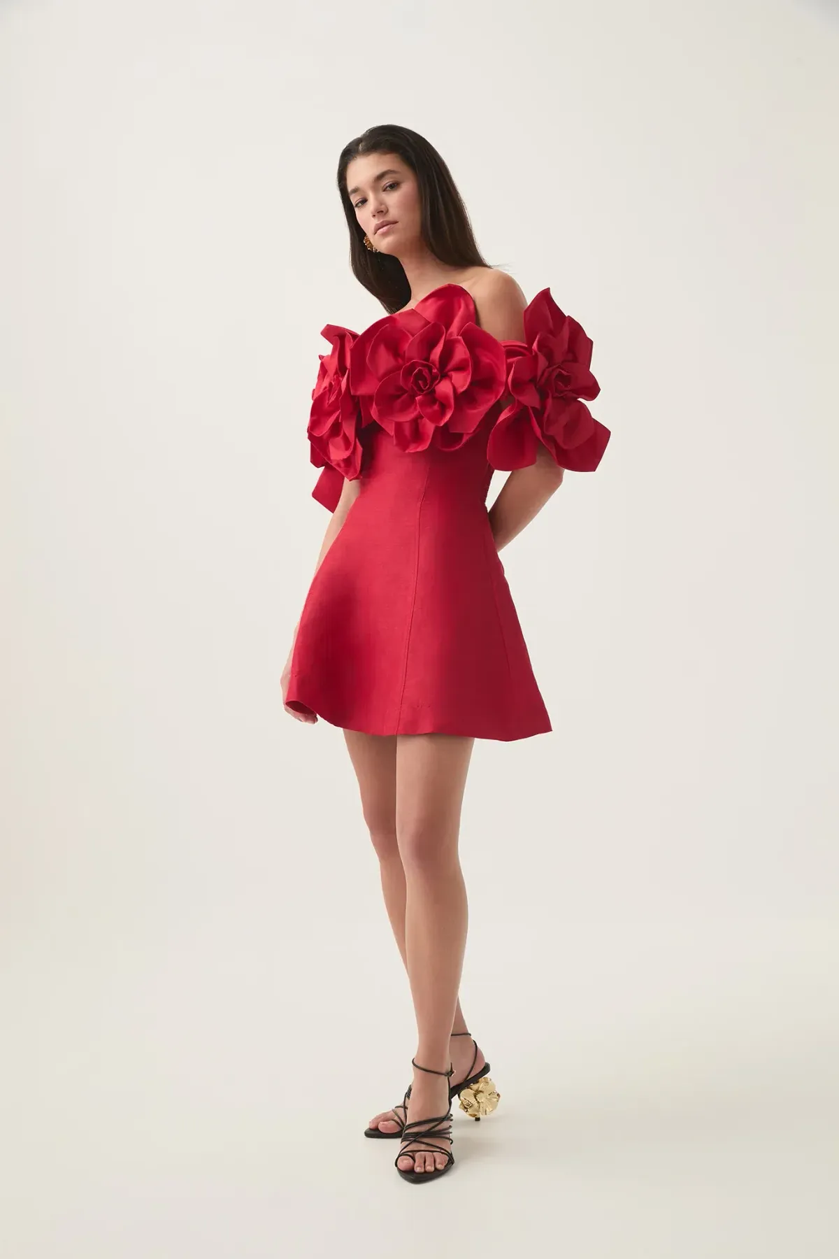Aje Etta Mini Dress in Scarlet Red Size AU 10 - Image 3