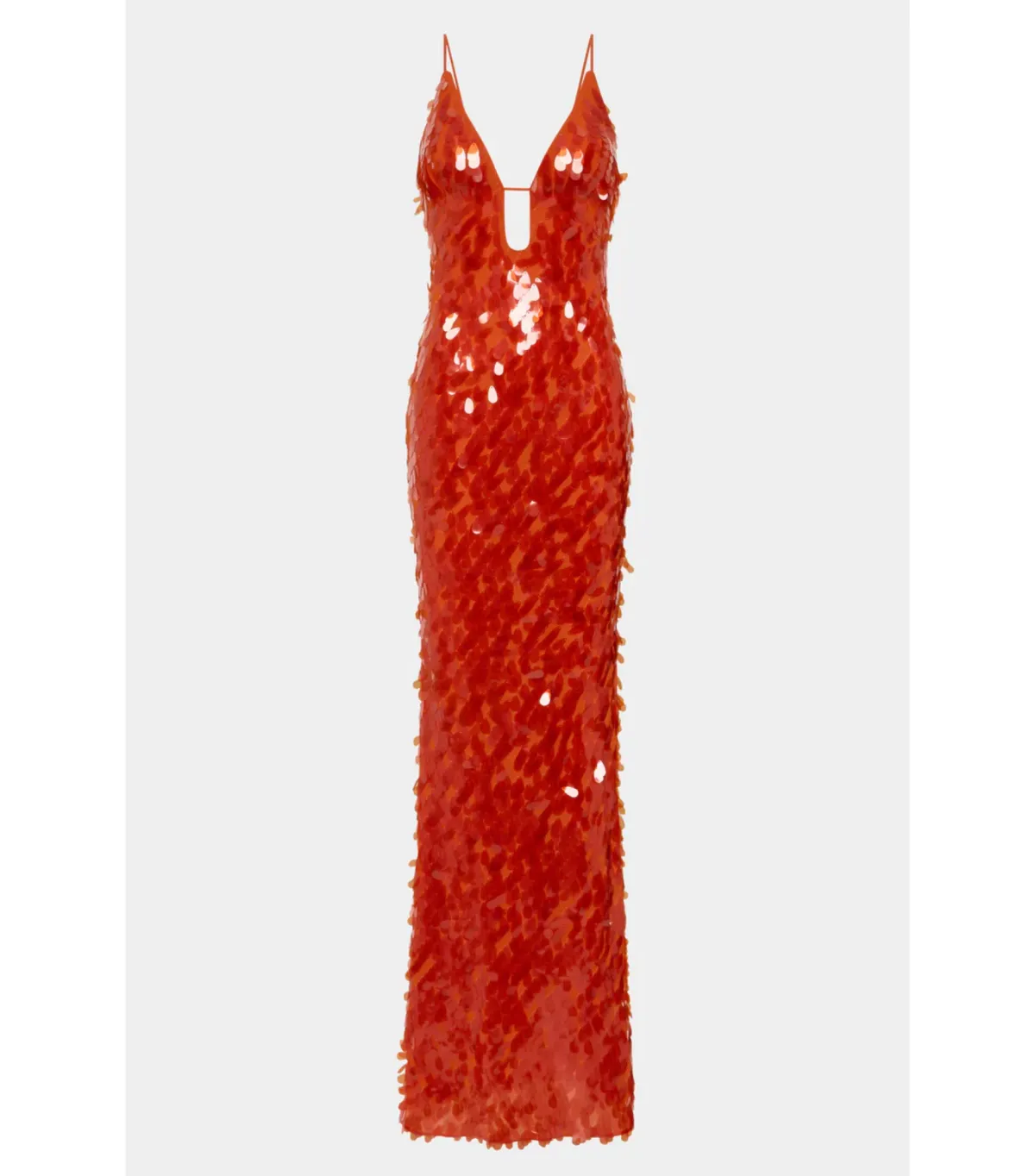 Misha Sapphire Sequin Maxi Dress Red Size 10/M - Image 4