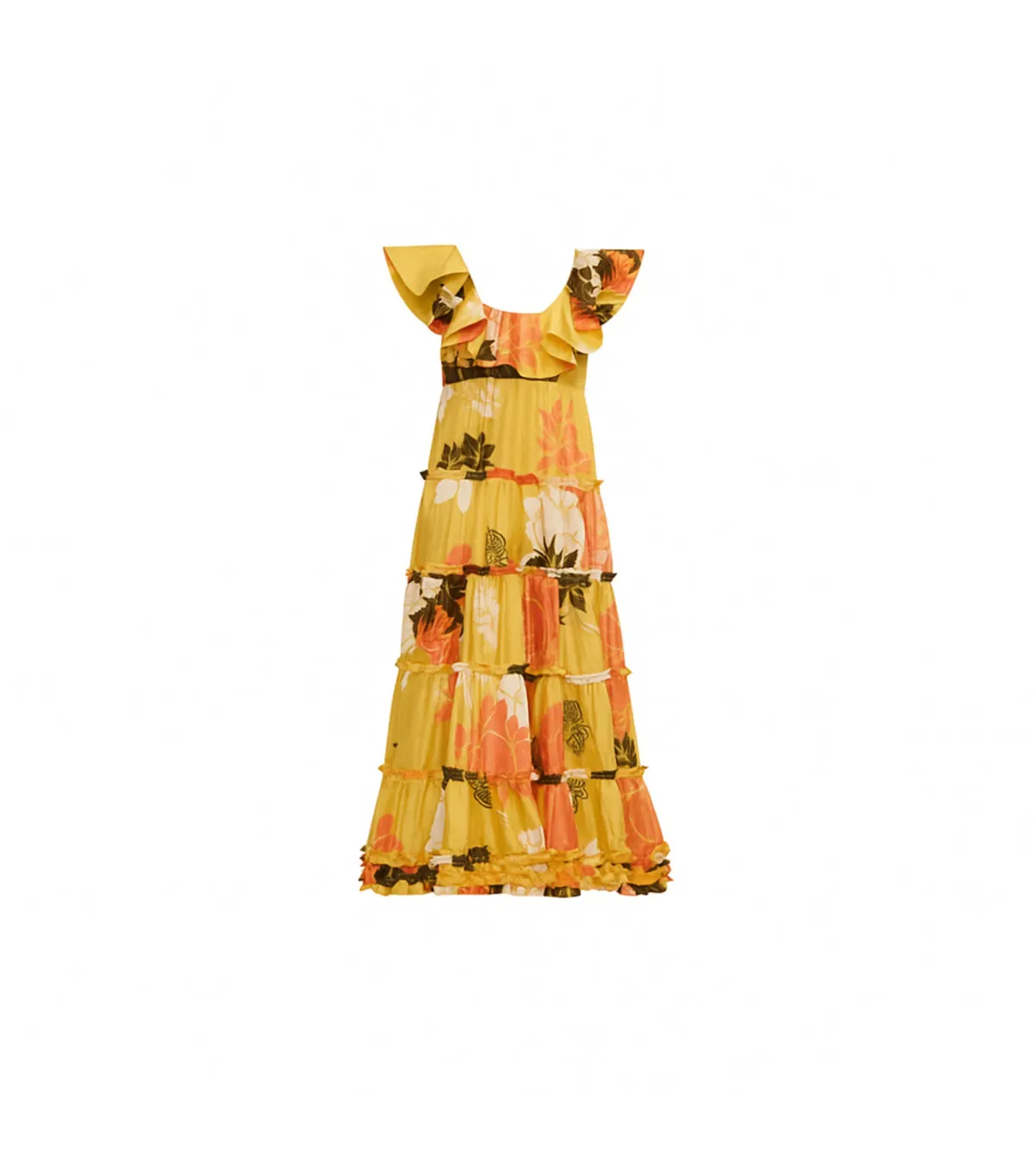 Leo Lin Valentino Ruffle Dress Floral Size AU 10 - Image 1