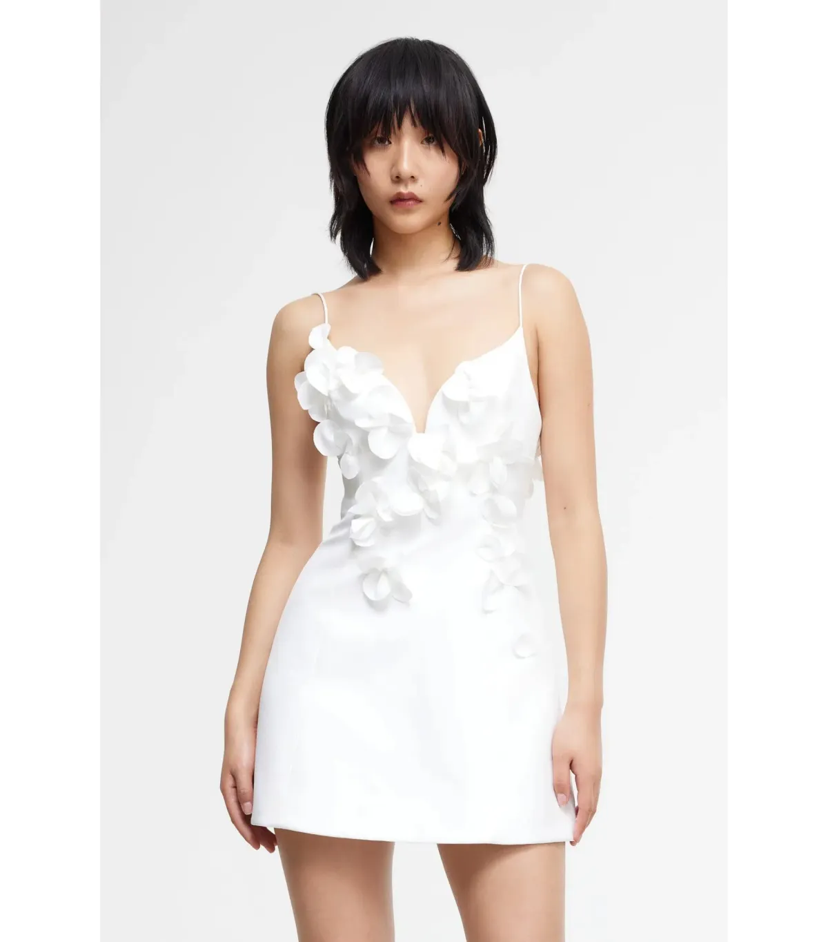 Acler Isla White Mini Dress White Size AU 10 - Image 3