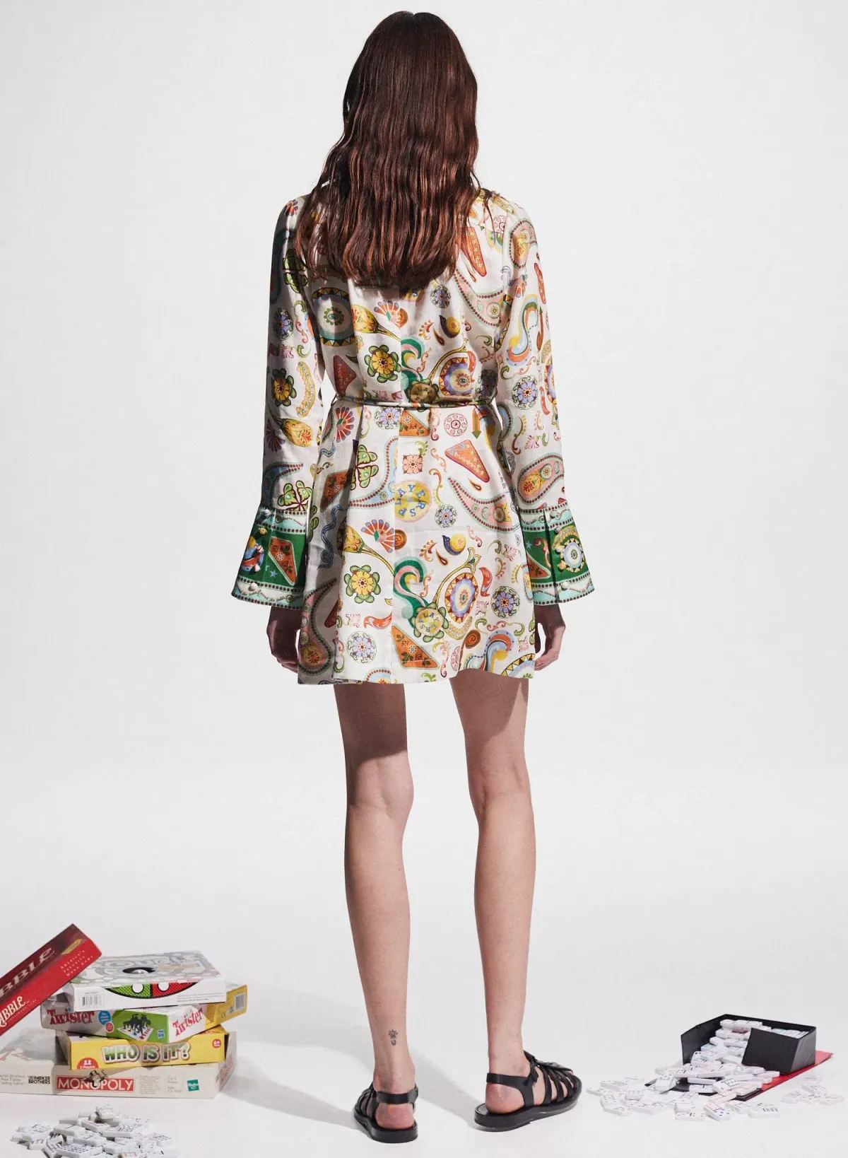 Alemais Arcade Mini Dress Multi Size 16 - Image 2