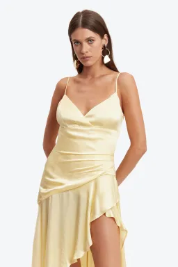 Bardot Sorella Midi Dress in Canary Yellow Size S / AU 8 for rent on The Volte - image 4