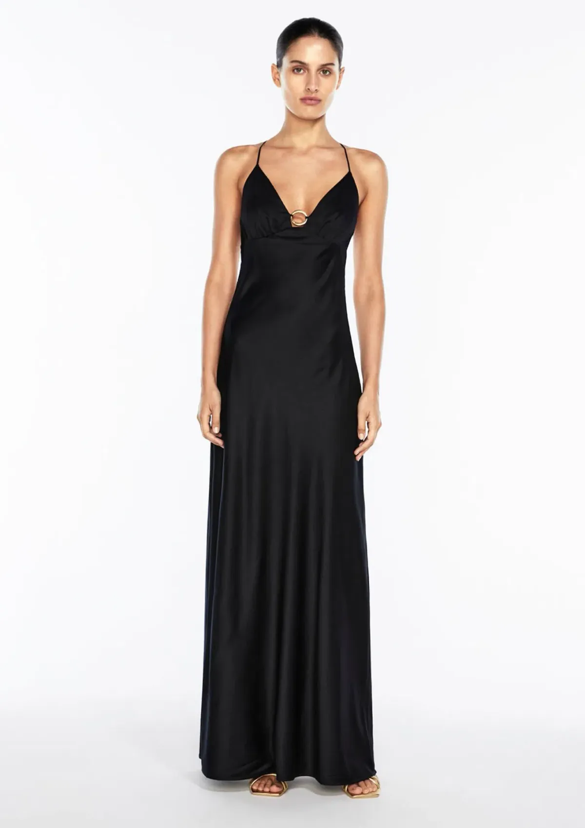 Manning Cartell Liquid Asset Slip Dress Black Size 8 - Image 5