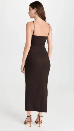 Christopher Esber Pierced Orbit Cutout Midi Dress in Chocolate Brown Size 6 for rent on The Volte - image 3