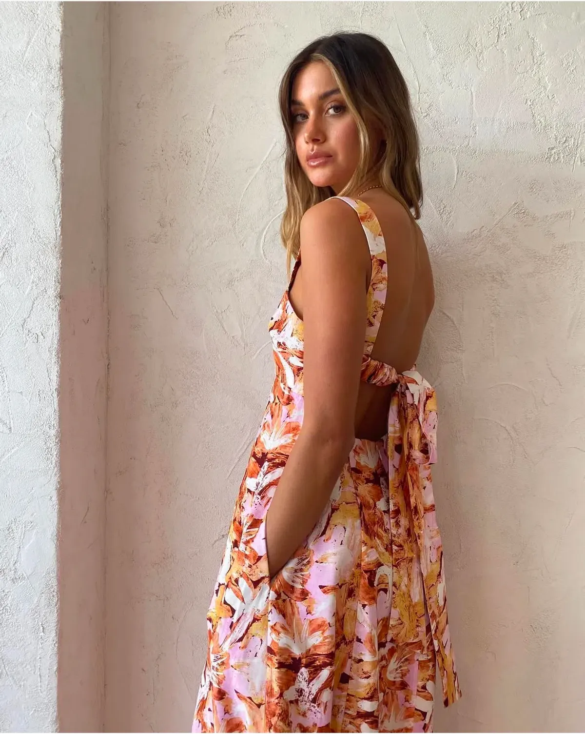 Acler Withington Midi Dress in Lilac Blush Size 6 - Image 2