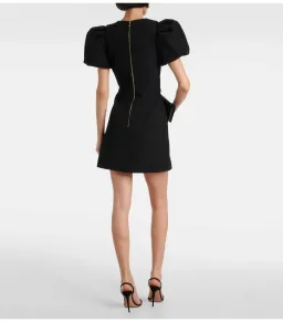 Rebecca Vallance Sirene Puff Sleeve Mini Dress Black Size AU 12 for rent on The Volte - image 4